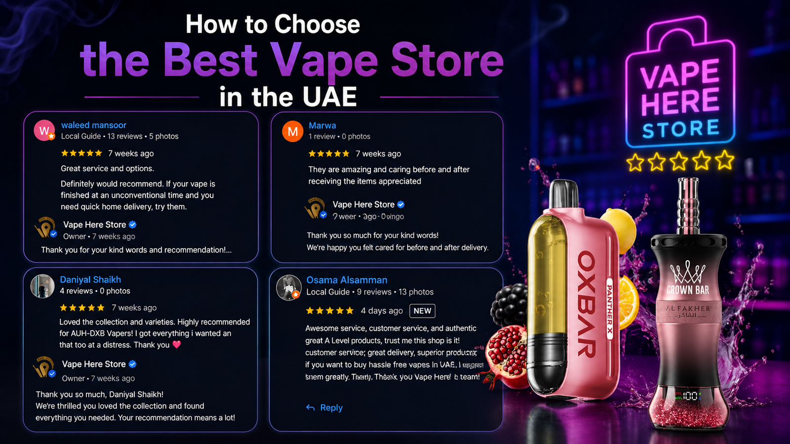 Trusted vape shop in the UAE