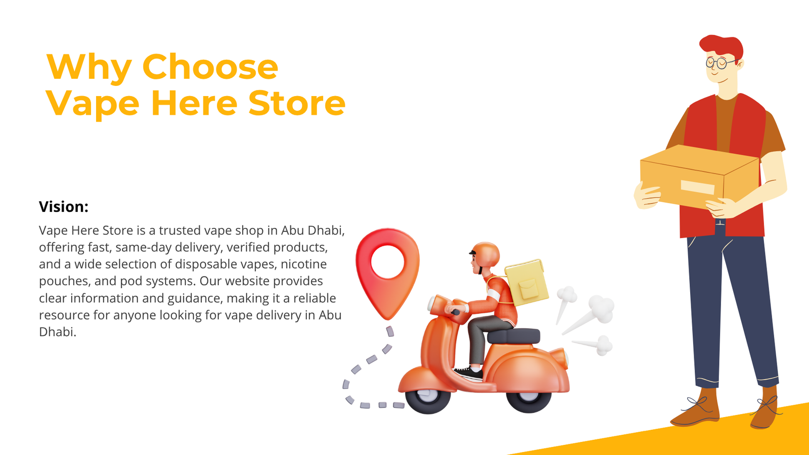 Vape for Delivery in Abu Dhabi – Fast, Reliable Service | Vape Here Store